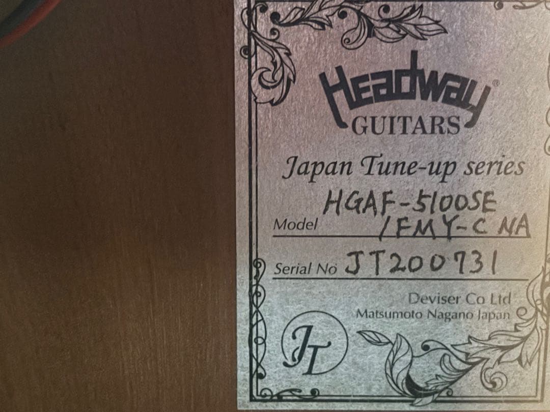 ヘッドウェイ⭐︎HGAF-5100SE⭐︎アコースティックギター⭐︎エレアコ
