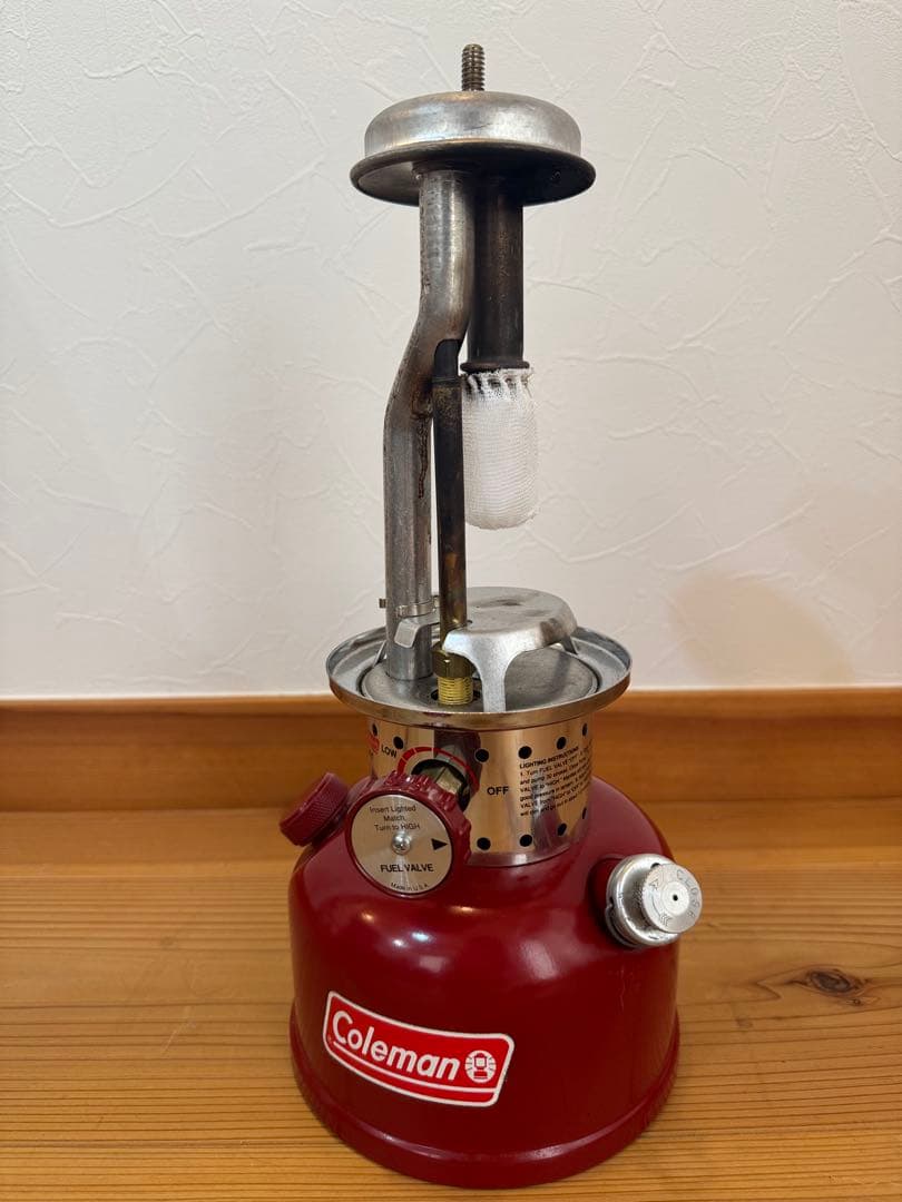 コールマン 200B743J クラシックランタン 赤 ケース付 動作未確認 美品