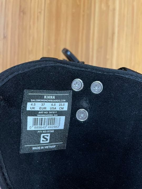 サロモン スノーボードブーツSALOMON KIANA 23.5cm