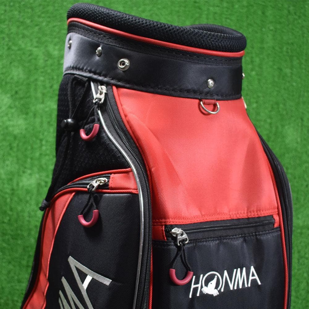 HONMA GOLF/ホンマ ゴルフ キャディバッグ9型【黒×赤】美品！