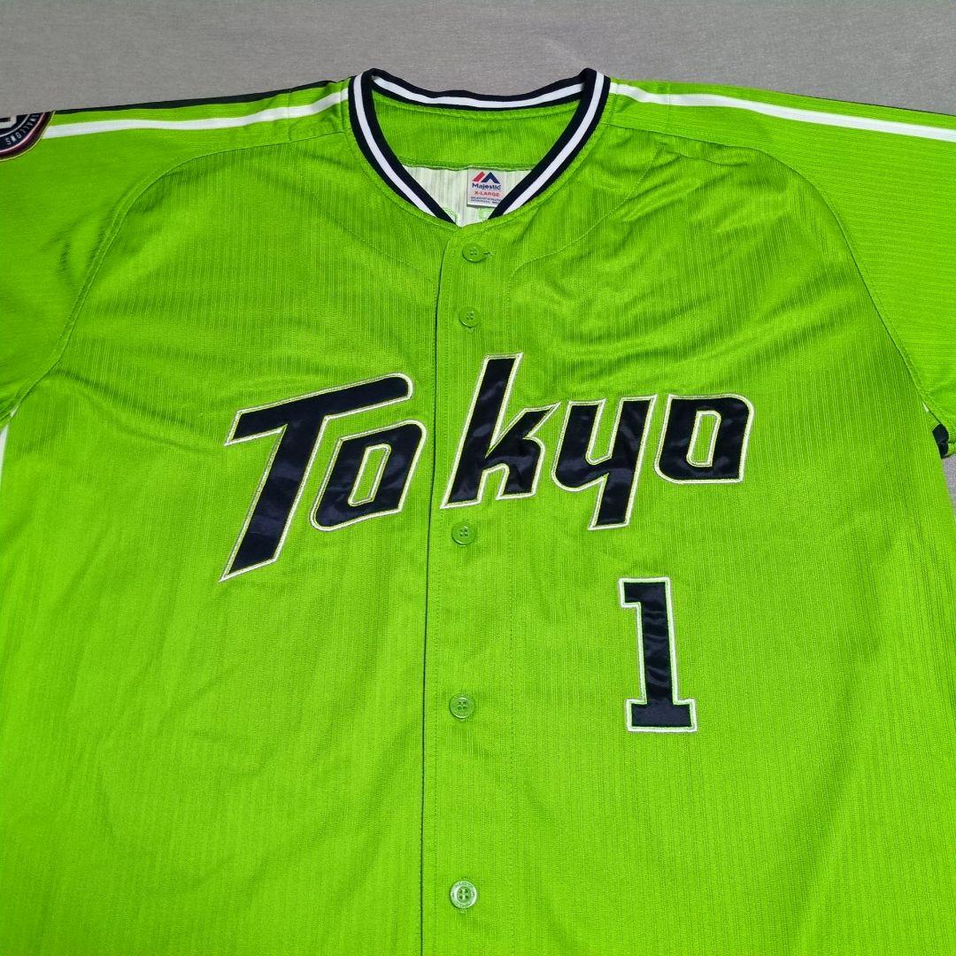 東京ヤクルトスワローズ 山田哲人 刺繍 ユニフォーム マジェスティック XL