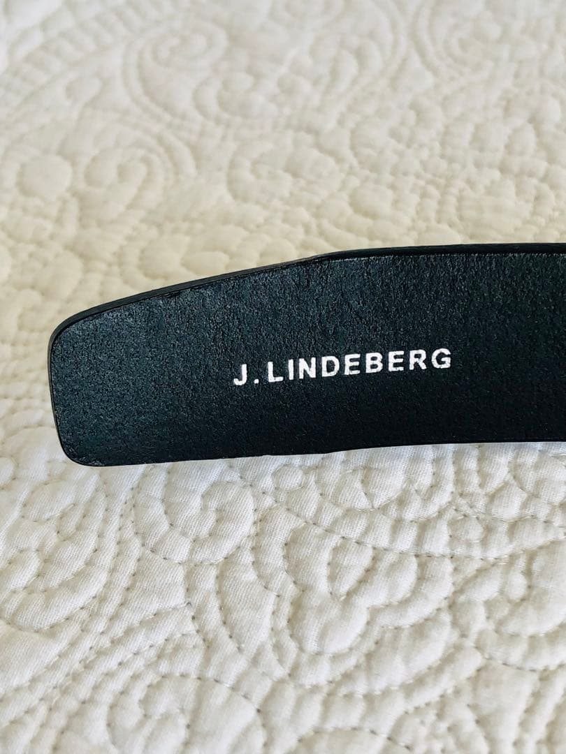 J.LINDEBERG レザーベルト ゴルフ ブラック イタリア製 男女兼用