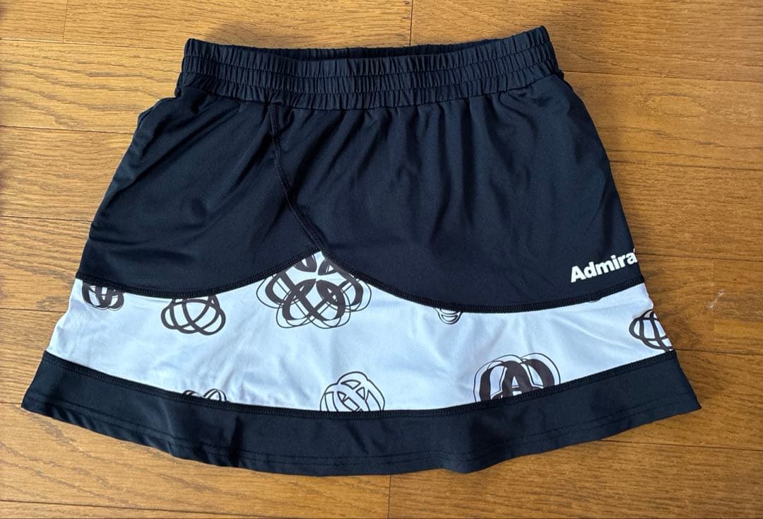 Admiral ゲームシャツ&スコートセット　モノクロ