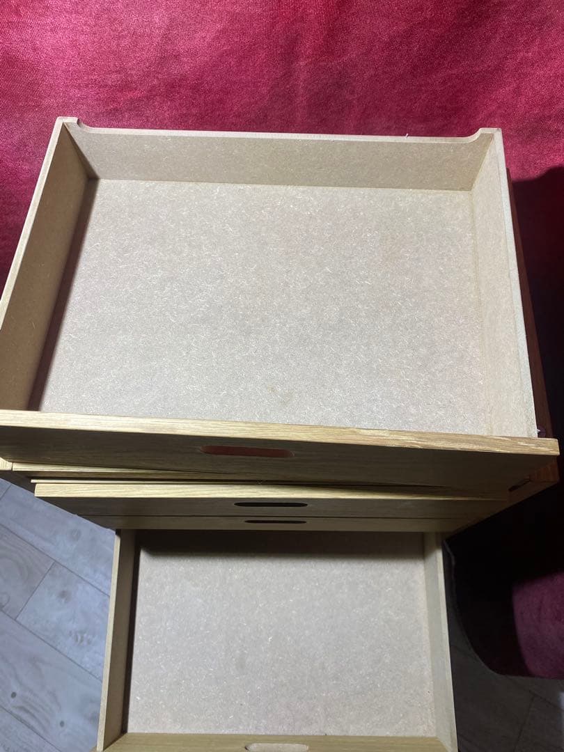 ✨大人気✨無印良品　スタッキングシェルフ　オーク　+ チェスト2個セット