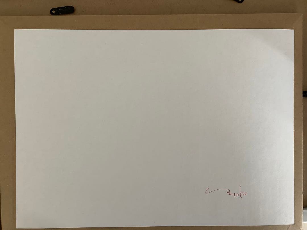 絵画　こもれび18 原画　額縁無し　A4サイズ