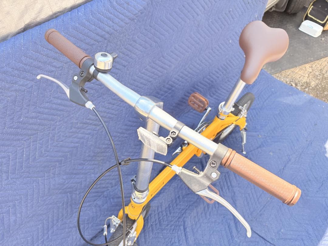 Leggero レジェロ 折りたたみ自転車 ミニベロ イエロー 小径車