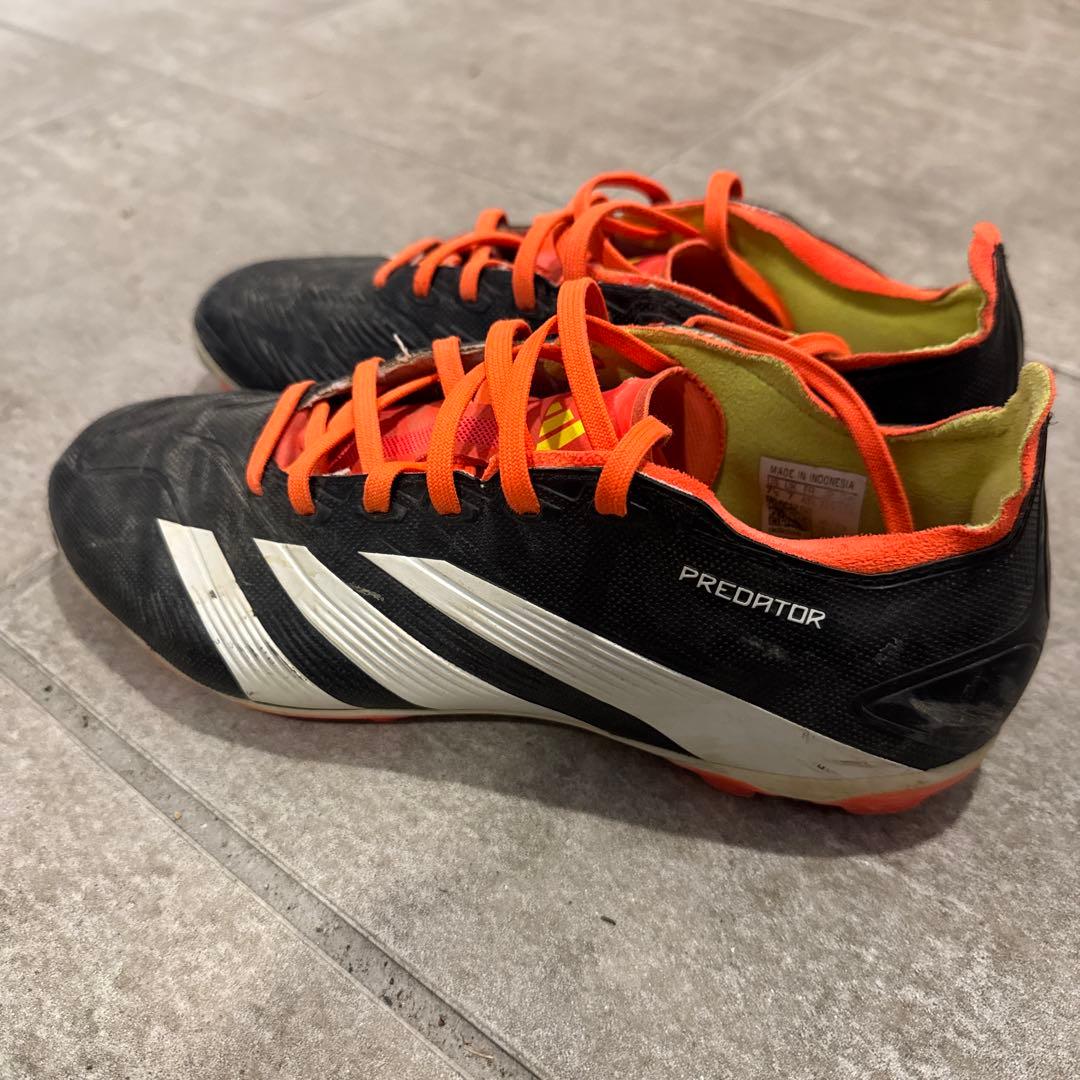 adidas Predator サッカーシューズ ブラック/オレンジ 25.5