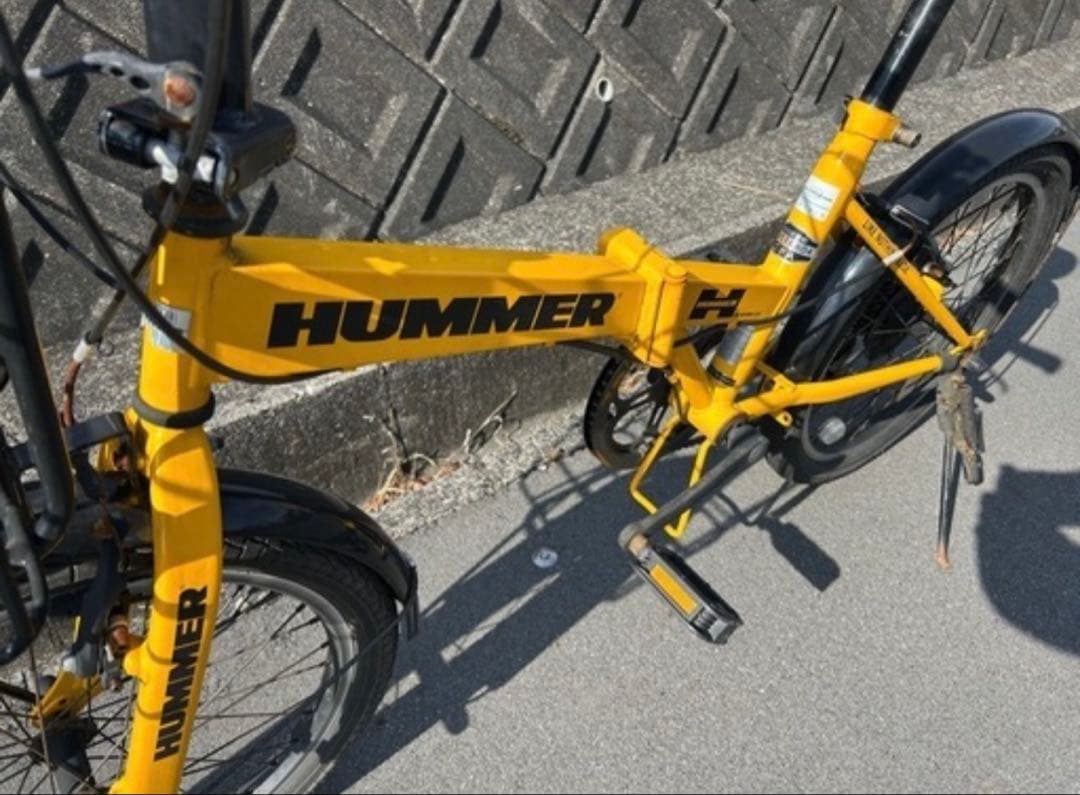 HUMMER 折りたたみ自転車 イエロー静岡県から