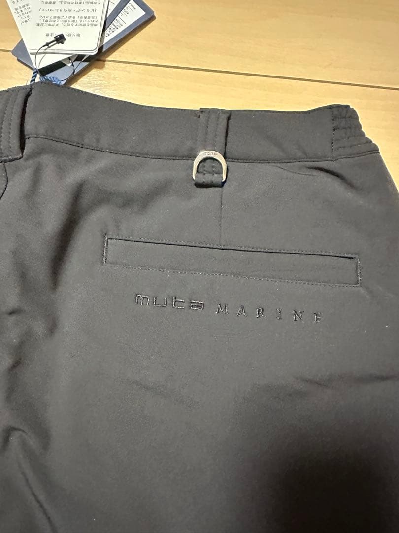 新品タグ付き　ムータマリーンゴルフ muta 裏起毛パンツ ブラック サイズ7