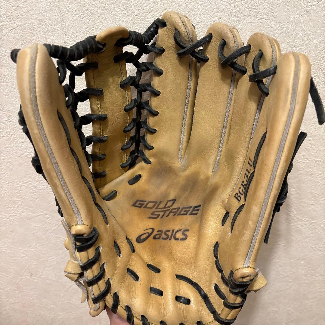 てん様【美品】アシックス 軟式用 外野手グローブ Speed Tech