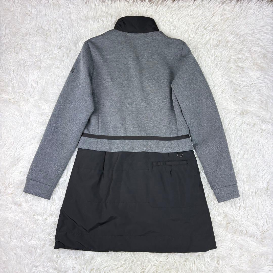【極美品】ランバン　ワンピース　ゴルフウェア　秋冬　38サイズ　M相当　異素材