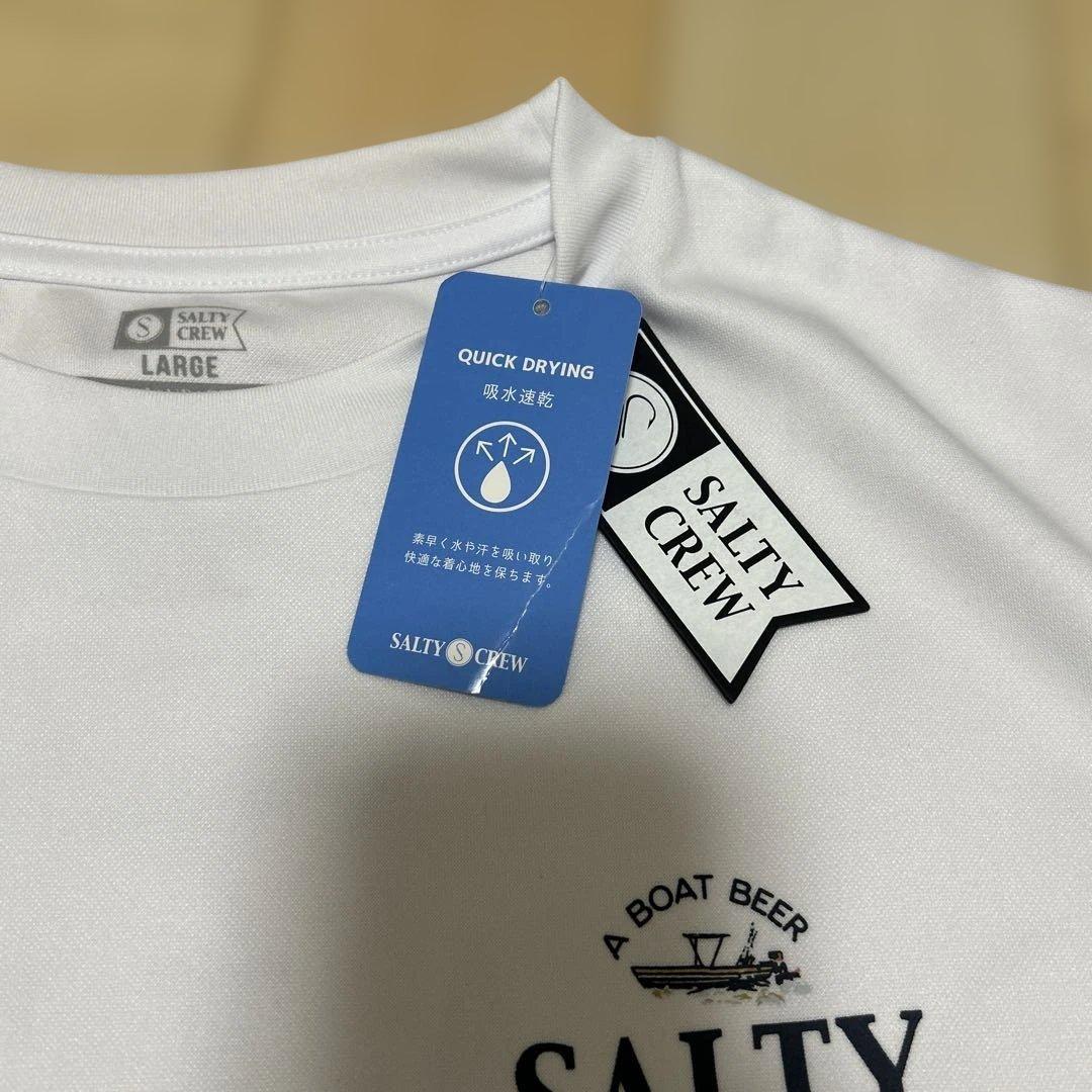 新品　SALTY CREW 吸水速乾白色長袖シャツ