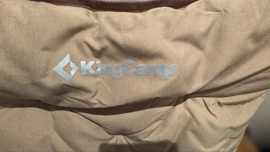 KingCamp アウトドアチェア ベージュ 収納バッグ付き