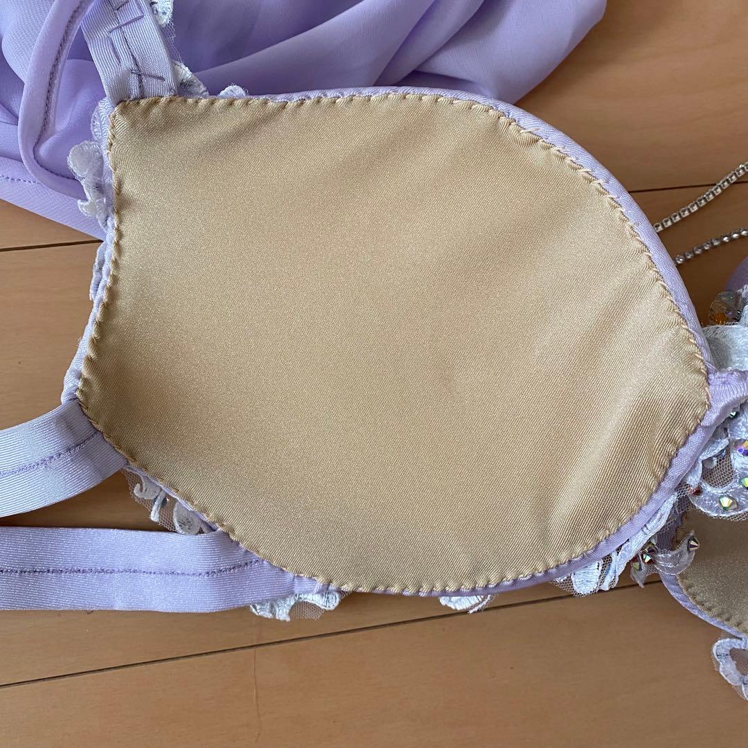 最大値引き！　袖あり　ベリーダンス　ブルー　XXL