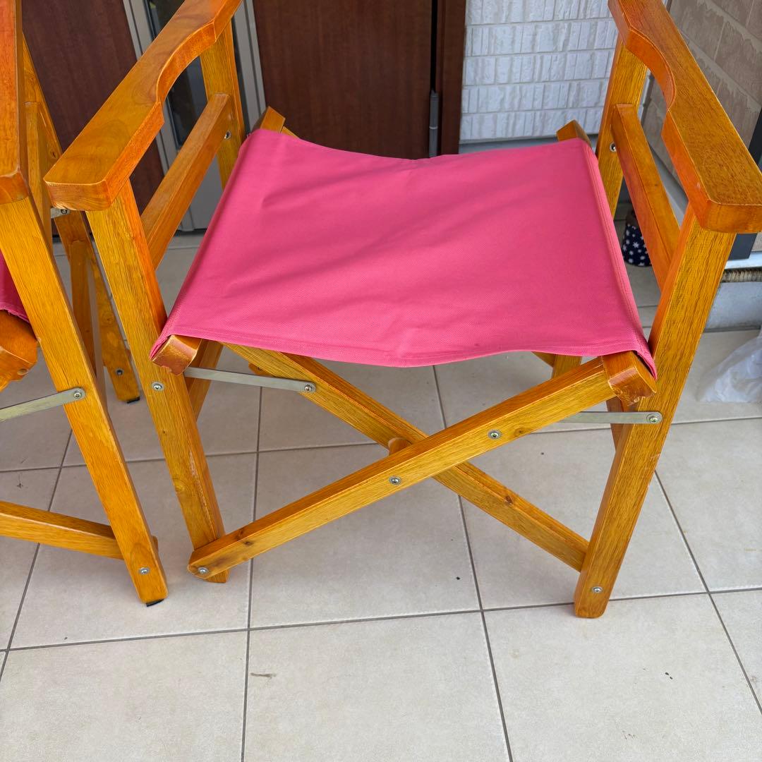 テーブル・チェア・ハンモック Coleman WOOD CHAIR CLASSIC STRAWBERRY