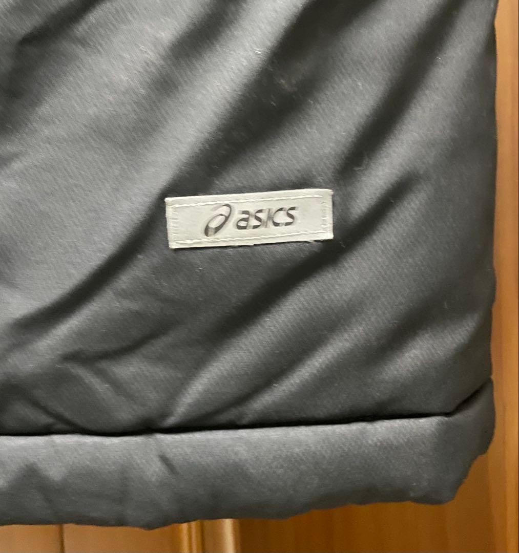 同志社 asics ロングベンチコート 黒