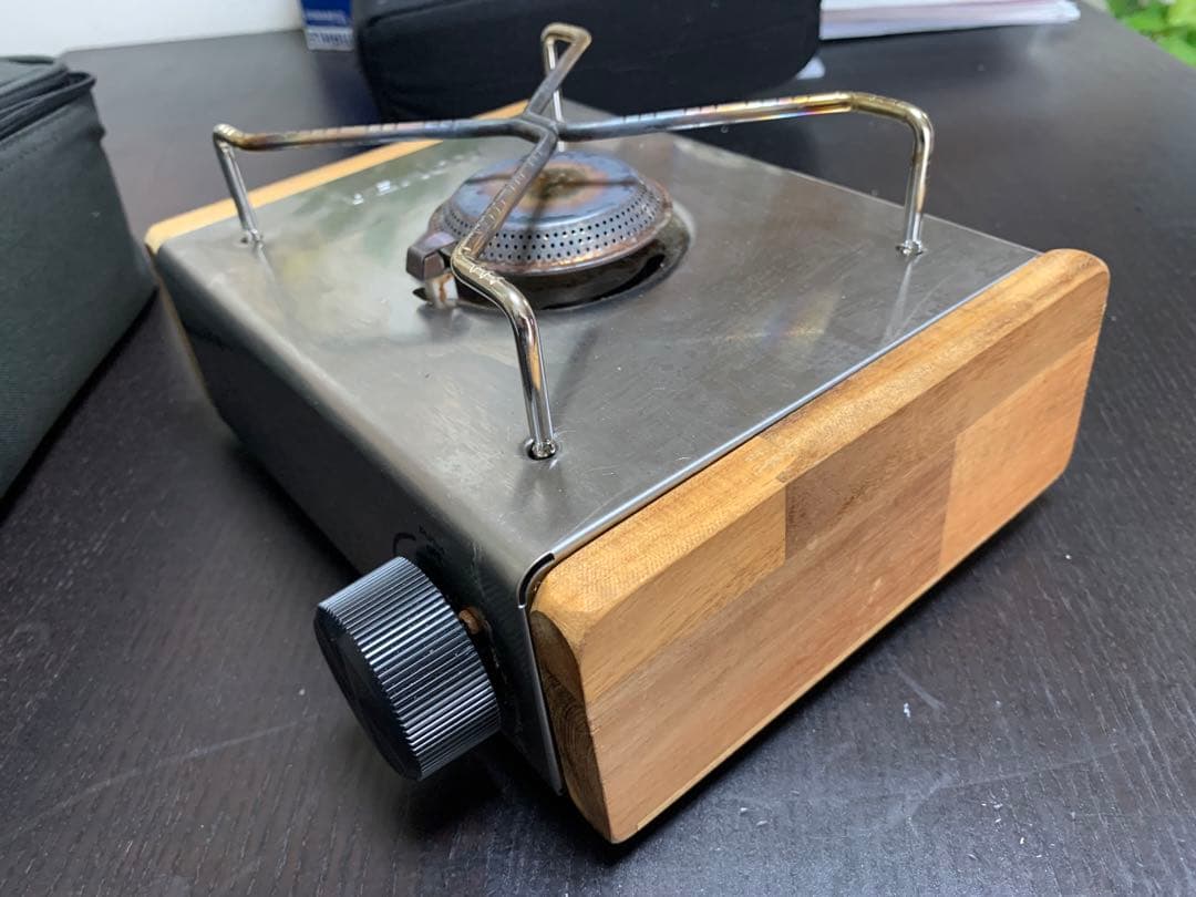 （専用BOXと木製プレート付）CUBE シングルバーナーコンロ