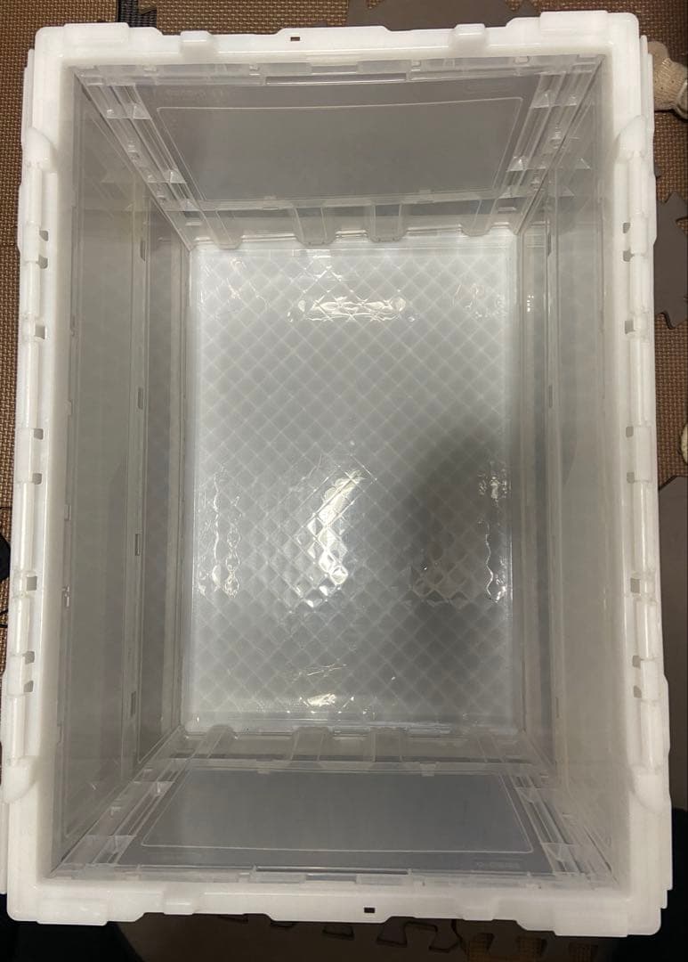 トラスコ中山(TRUSCO) 折りたたみコンテナ ロックフタ付50L 5個セット