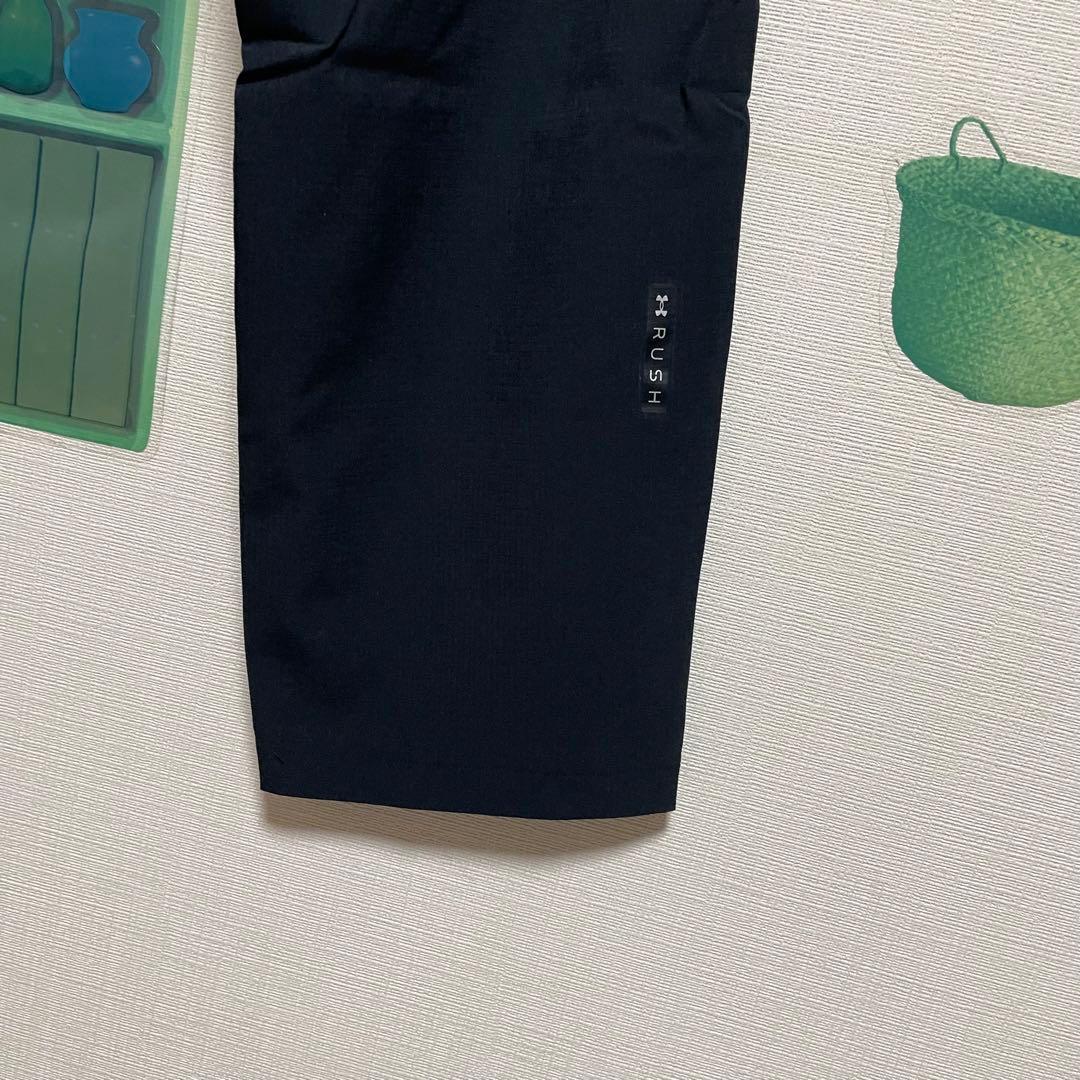 新品　アンダーアーマー ゴルフ　マーク&ロゴ入りストレッチウーブンパンツ「XL黒