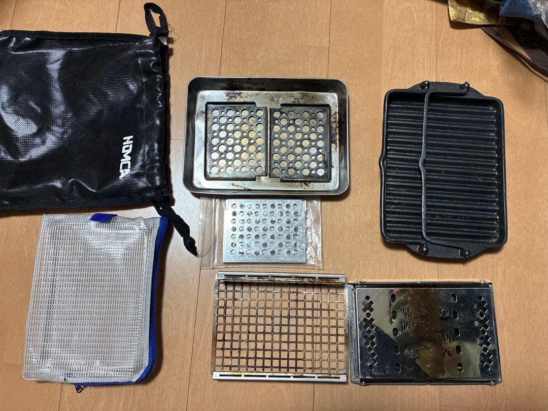 笑’s A4君　鉄革鉄板プレート、ロストル、グリドル付き