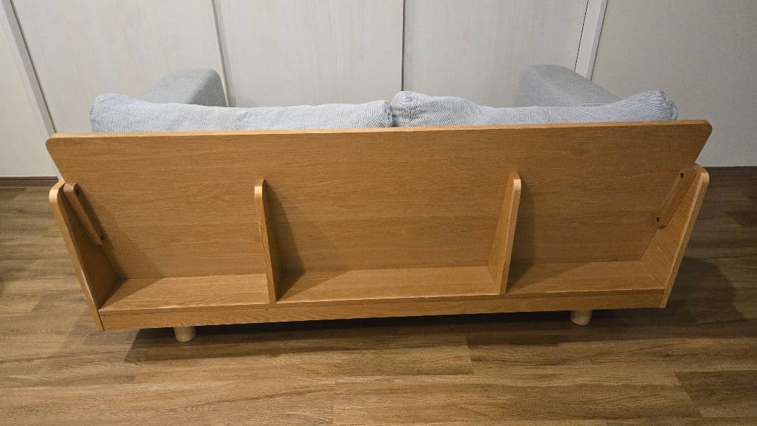 [早い者勝ち]無印良品 木製ソファ オーク材 突板2.5 シーター
