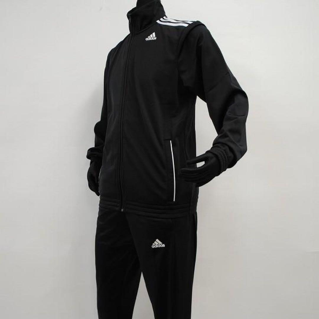 adidas ブラック ジャージ　上下セット　新品タグ付き