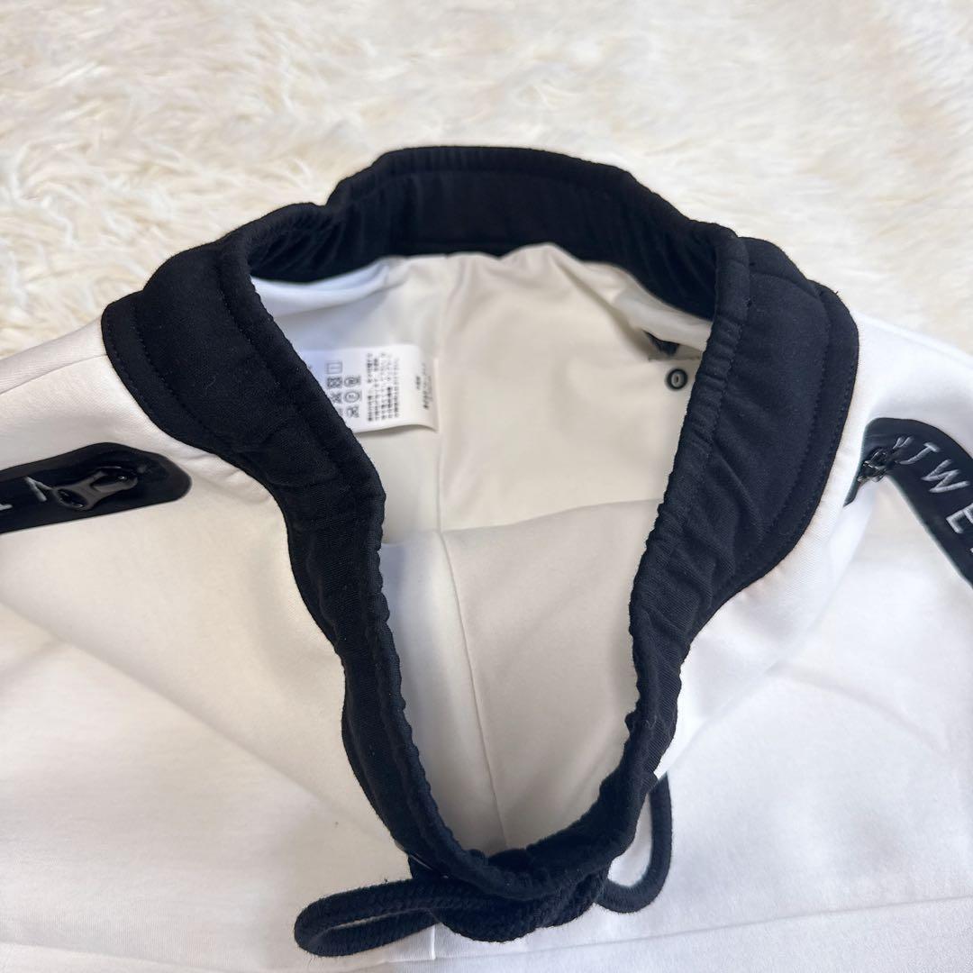 【V12】美品 スカート ホワイト ジップロゴ 0サイズ レディース