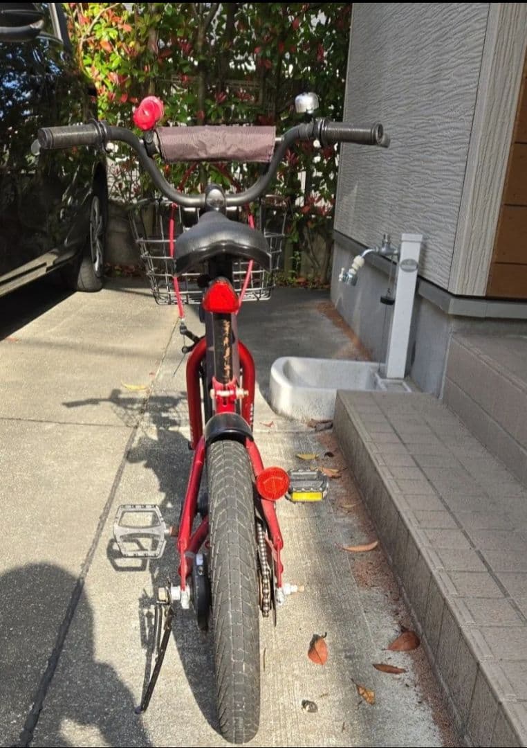 子供用 自転車　アサヒ　16インチ　赤　レッド　補助輪有り　 直接引取り　鹿児島