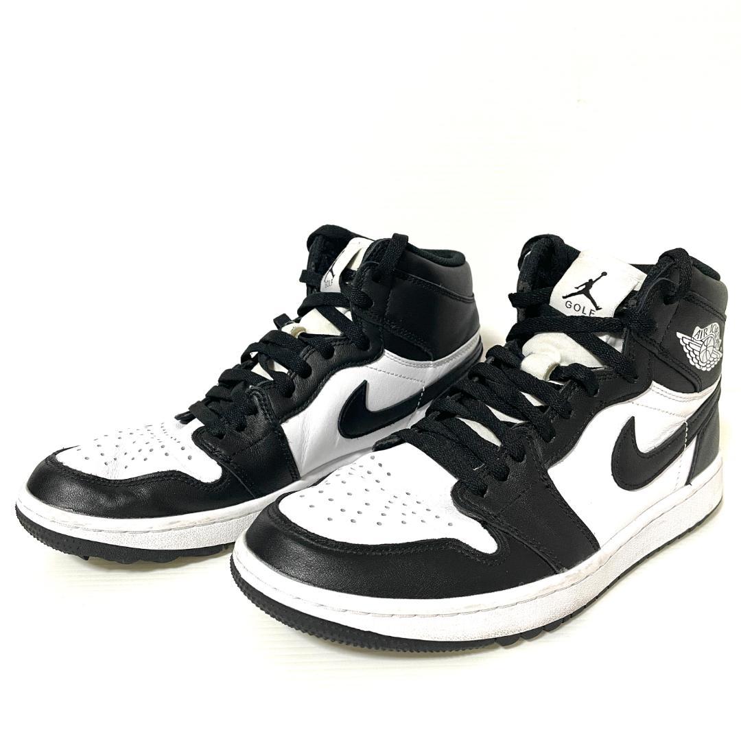【フォロー割】 良品 ナイキゴルフ エアジョーダン1 High パンダ 27.5