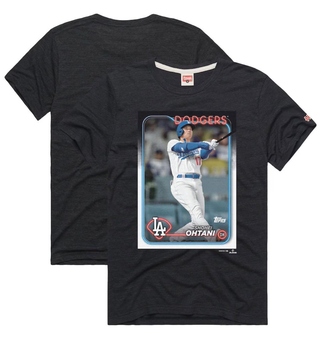 大谷翔平モデル Tシャツ TOPPSコラボ ロサンゼルス ドジャースサイズL