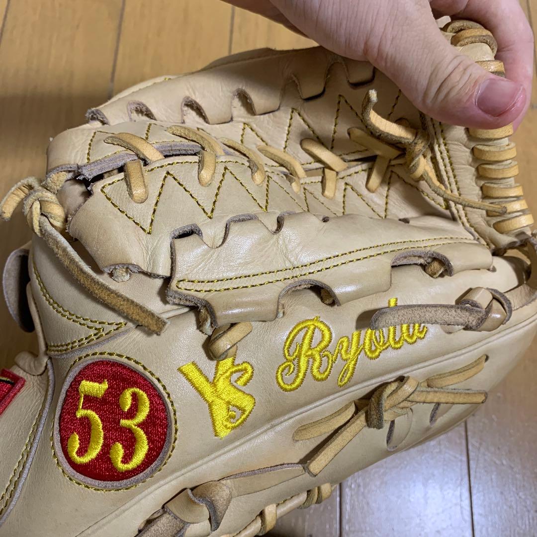 Rawlings ヤクルト　五十嵐亮太　直筆サイン　支給品　実使用グローブ