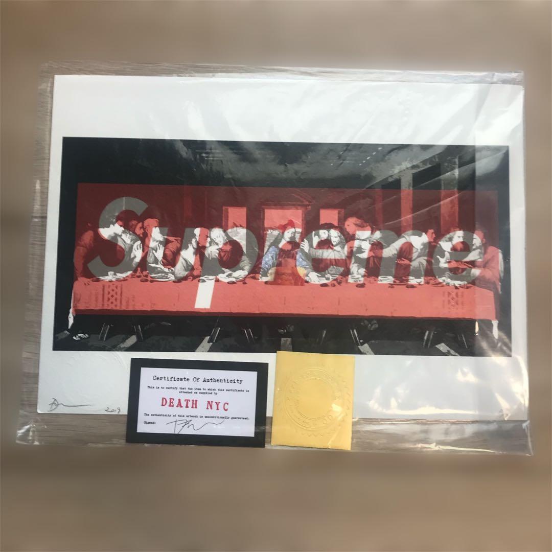 新品未使用 DEATH NYC supreme シルクスクリーンポスター