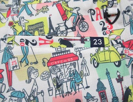 新品 23区ゴルフ イラストレーターコラボ ショートパンツ/L/ホワイト