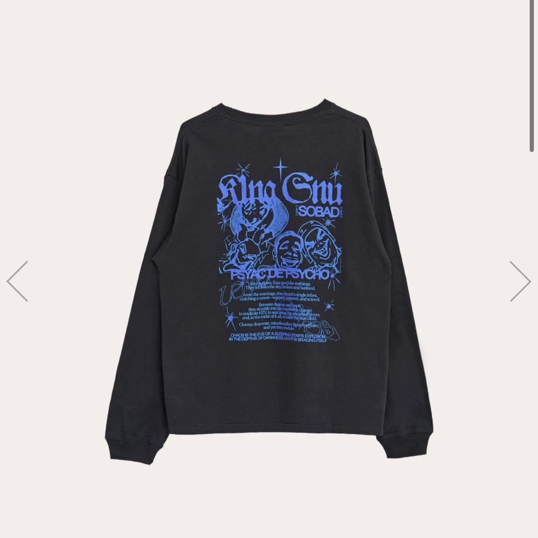 kingGnu CEN+RAL SOBAD ブラック ロング tee サイズS