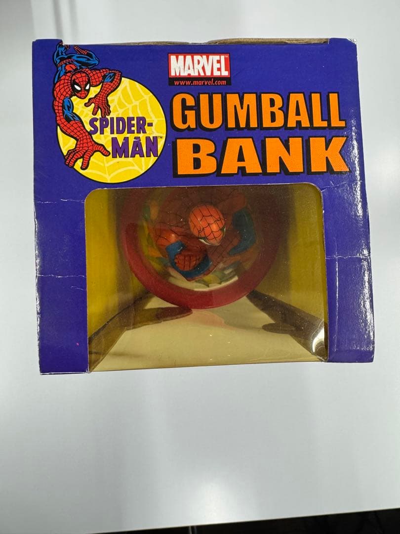 【希少】スパイダーマン ガムボールバンク マーベル（貯金箱？）