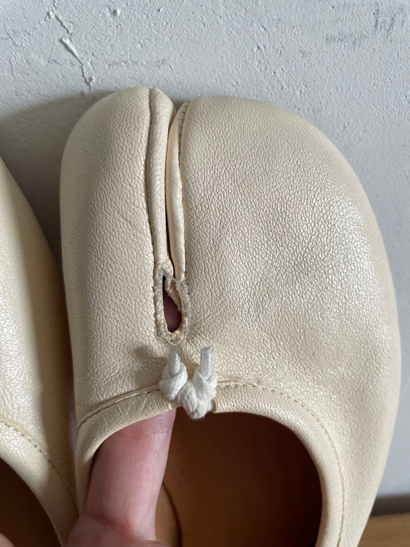 訳あり品Maison Margiela タビ バレエシューズ ホワイト