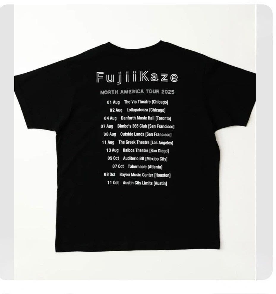 Fuji Kaze NORTH AMERICA TOUR 2025 Tシャツ