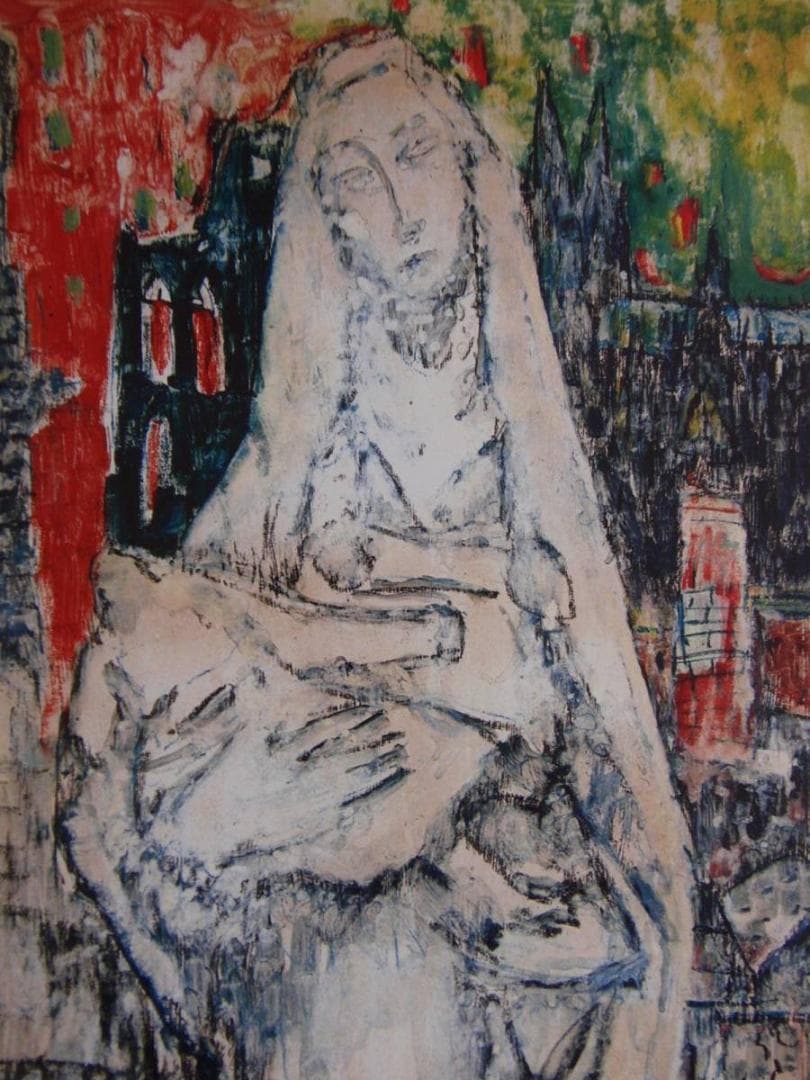 アロイス・カリジェ、【不動のマドンナ】、希少画集画より