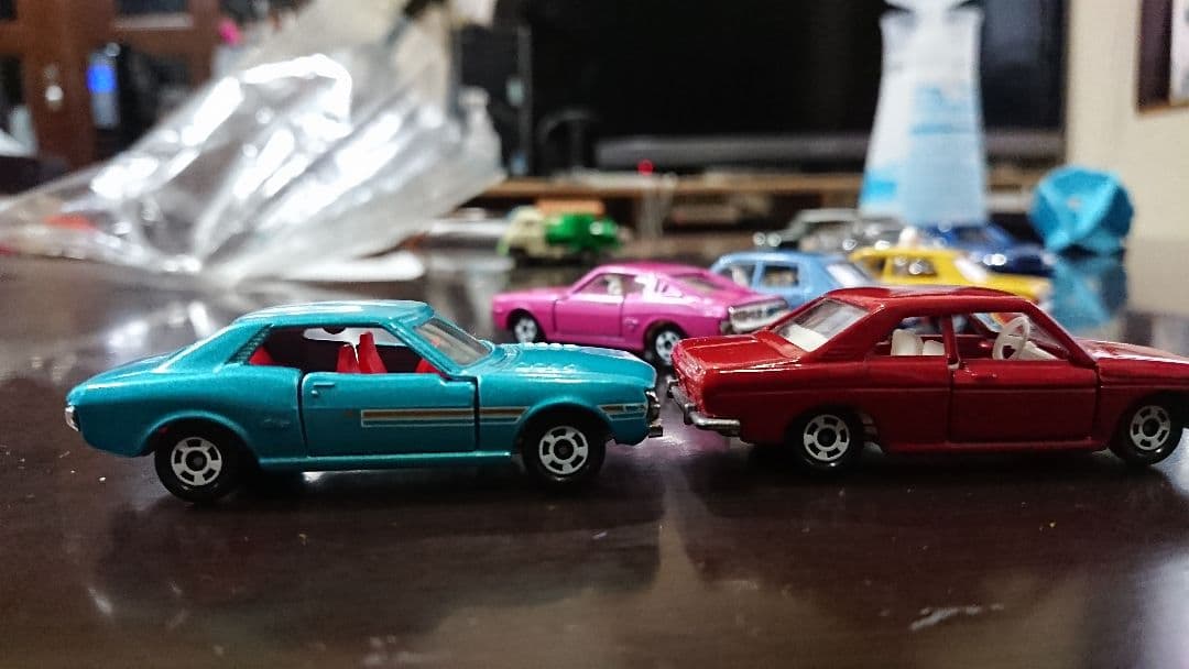 美品のトミカ 復刻版7台セットミニカーセリカブルーバードSSS昭和レトロ名車