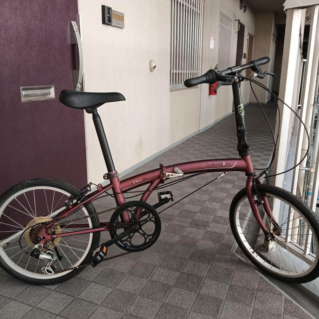 【土日引取限定】DAHON SUV D6 折りたたみ自転車　マットワイン
