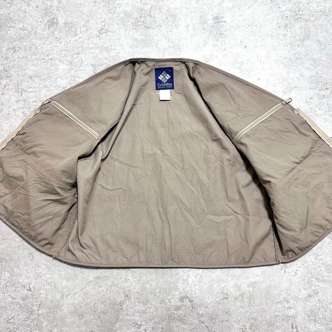 90's Columbia コロンビア フィッシングベスト 釣り 紺タグ