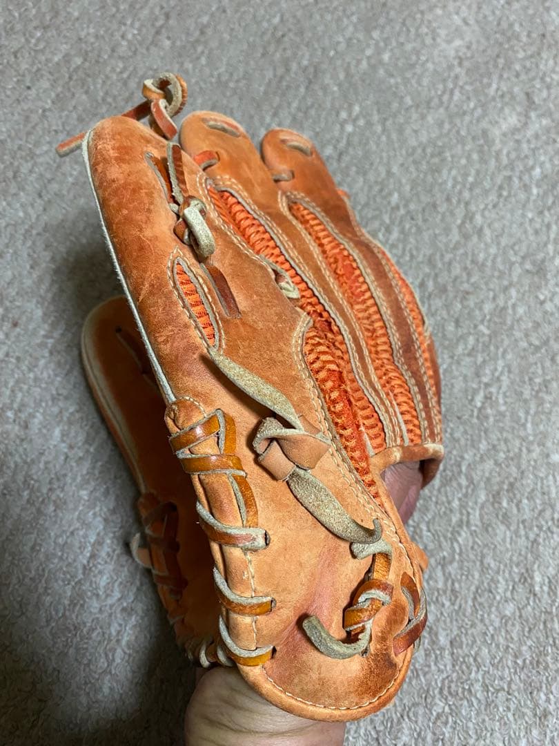 Mizuno Global Elite 軟式グローブ オレンジ 大人用