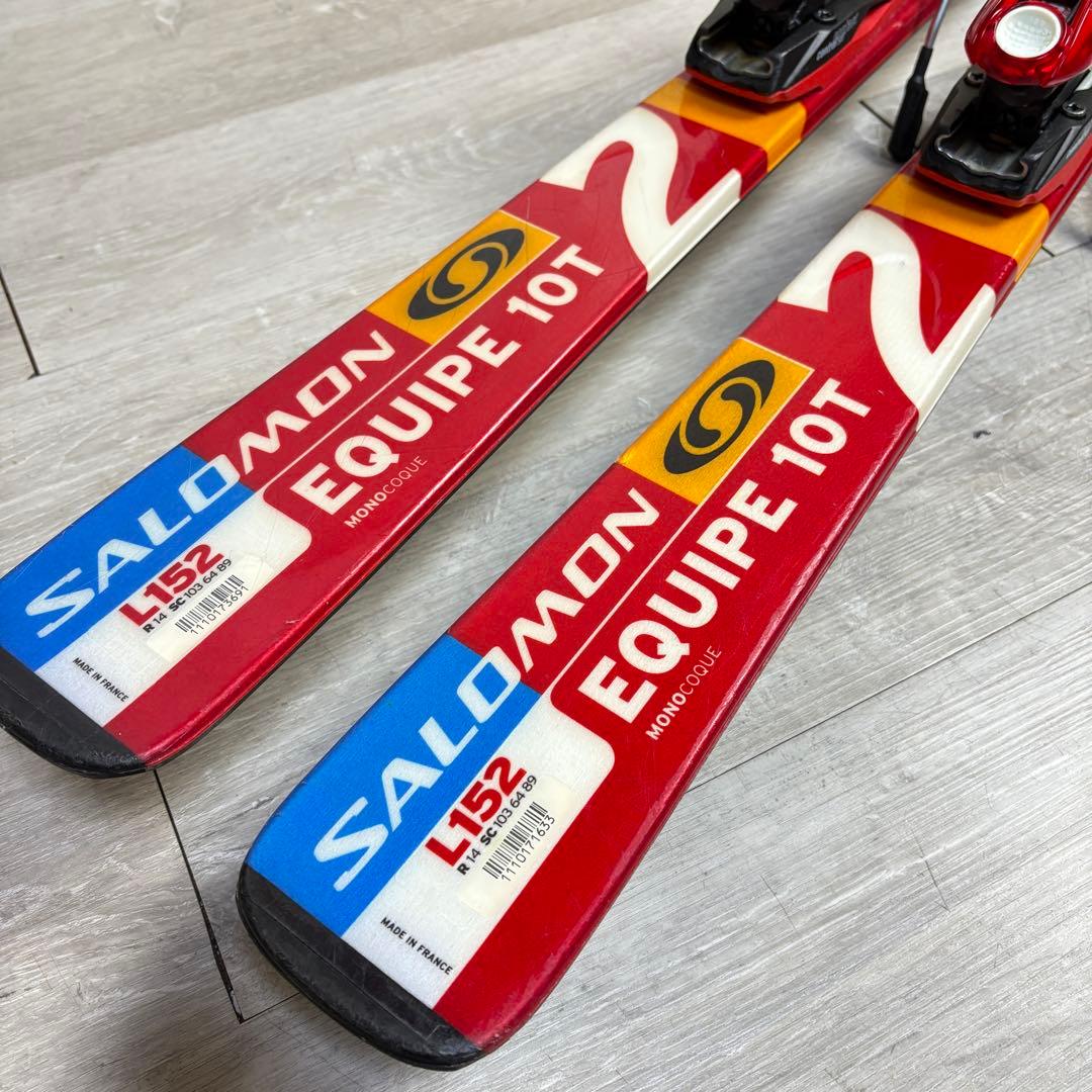 【送料無料】サロモン EQUIPE 10T 152cm スキーセット カービング