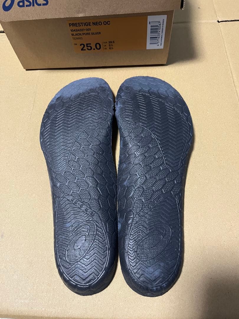 ASICS PRESTIGE NEO OC 25.0cm ブラック/ブルー