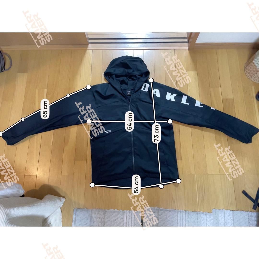 【美品】OAKLEY オークリー パーカー ジャケットL ブラック フードロゴ入
