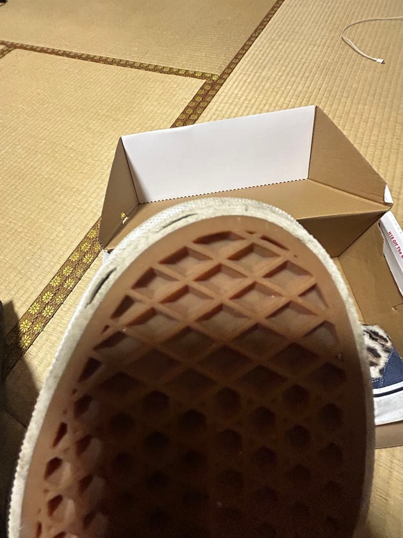Supreme　Vans Half Cab ヒョウ柄 ネイビー スニーカー