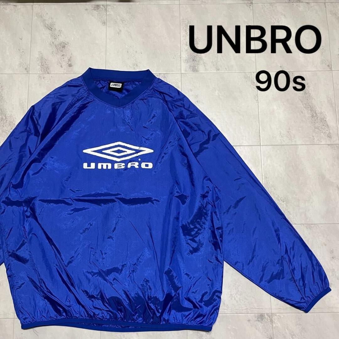 90s アンブロ 旧ロゴ ナイロンジャケット ウィンドブレーカー プルオーバー