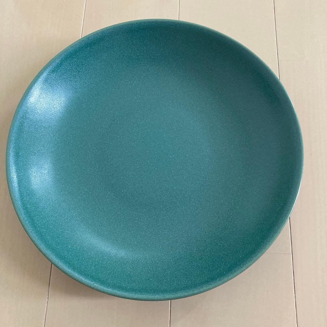 【アンティーク】Arabia Finland 24h グリーン皿　24cm