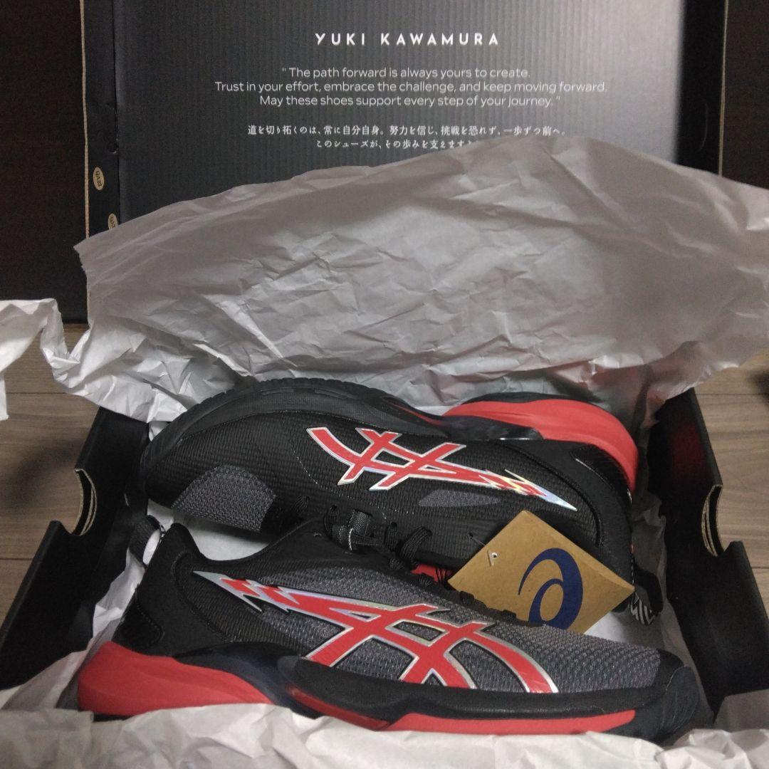新品未使用_ASICS_SWIFTACE YUKI ブルズカラー 26.5cm