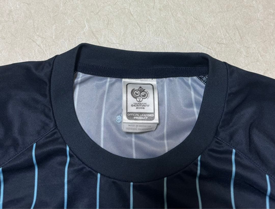 adidas アルゼンチン代表　2006 ゲームシャツ　トレーニングシャツ　短丈